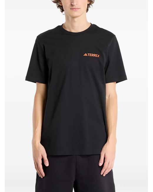Adidas Terrex T-Shirt mit Logo-Print in Black für Herren