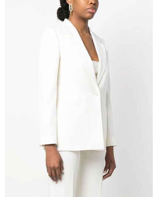 Givenchy White Single-Breasted Blazer