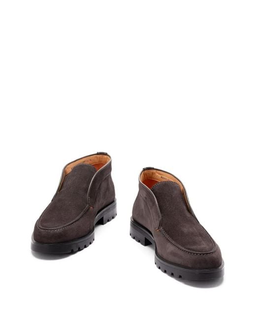 Santoni Brown "Rock" Lace Up for men