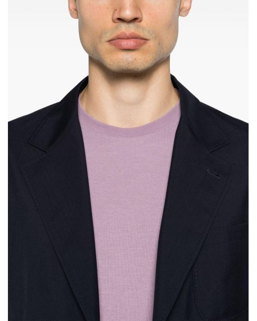 Zanone Pink Crew-neck Cotton T-shirt for men