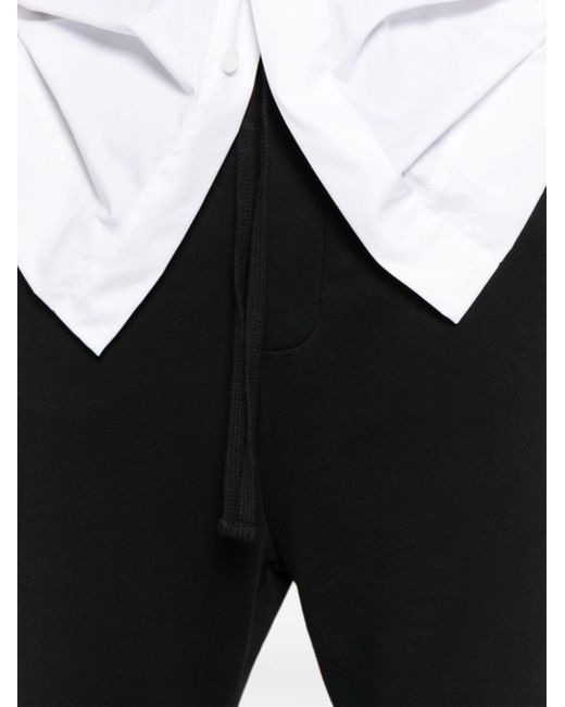 Pantaloni crop con cavallo basso di Thom Krom in Black da Uomo
