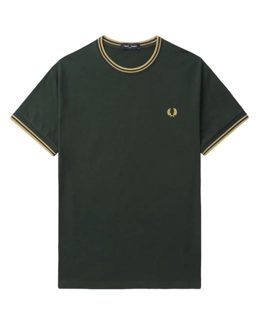 メンズ Fred Perry Twin Tipped Tシャツ Green