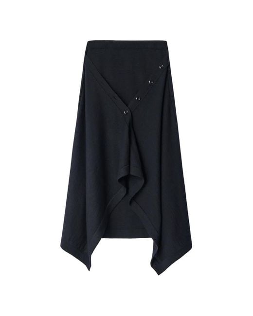 Lemaire Blue Buttoned Skirt