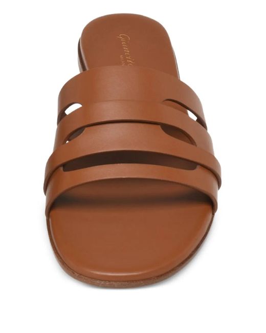 Gianvito Rossi Brown Nora Strappy Sandals
