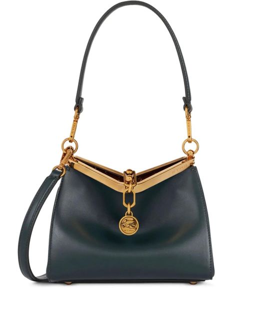 Etro Blue Small Vela Shoulder Bag