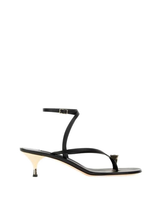 Casadei White Crystal-Embellished Wrap-Around Sandals