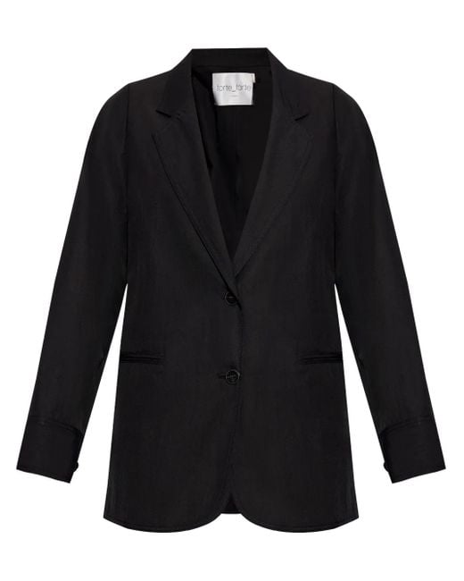 Forte_forte Black Single-Breasted Jacket