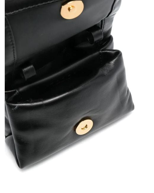 Marni Black Mini Prisma Leather Clutch Bag