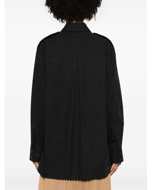 The Missa cotton shirt di Khaite in Black