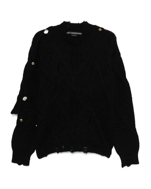 メンズ ANDERSSON BELL レイヤードディテール セーター Black