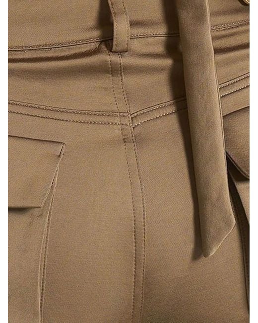 Manière De Voir Green Claudette Satin Halterneck Backless Top