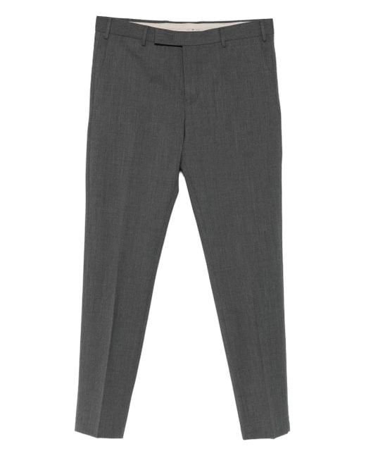 PT Torino Gray Cotton-Blend Pants for men