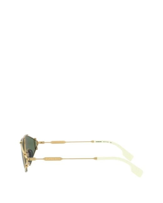 Burberry Green Geometric-Frame Sunglasses
