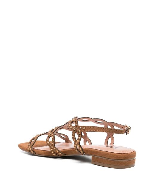 Bibi Lou Brown Kai Flat Sandals