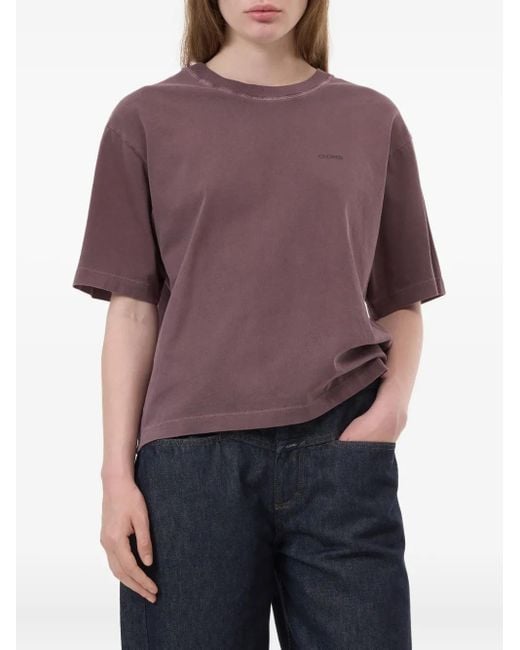 Closed Purple Organic-Cotton T-Shirt