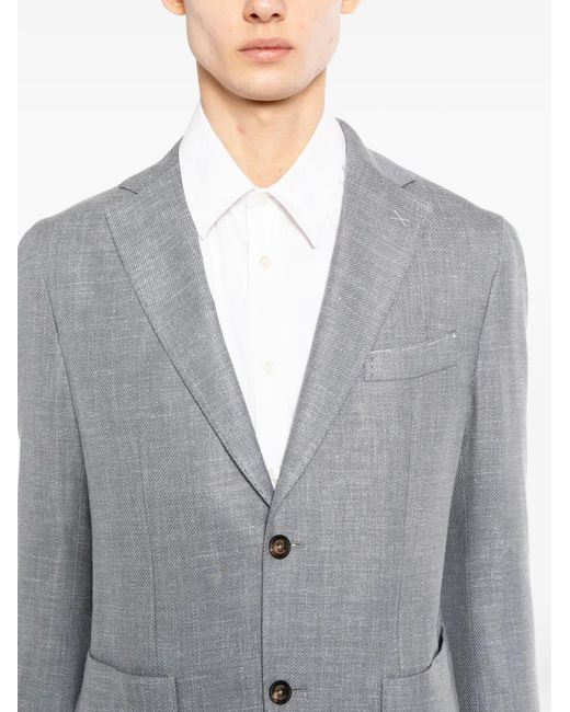 Chaqueta Con Bolsillos De Parche Eleventy de hombre de color Gray