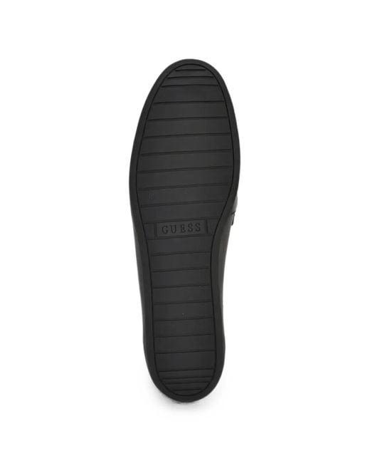 Guess Black Leather Loafers