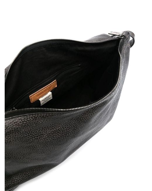 Numero 10 Gray Edmonton Leather Shoulder Bag