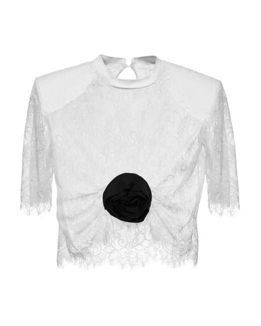 Ana Radu ローズトリム レーストップ White