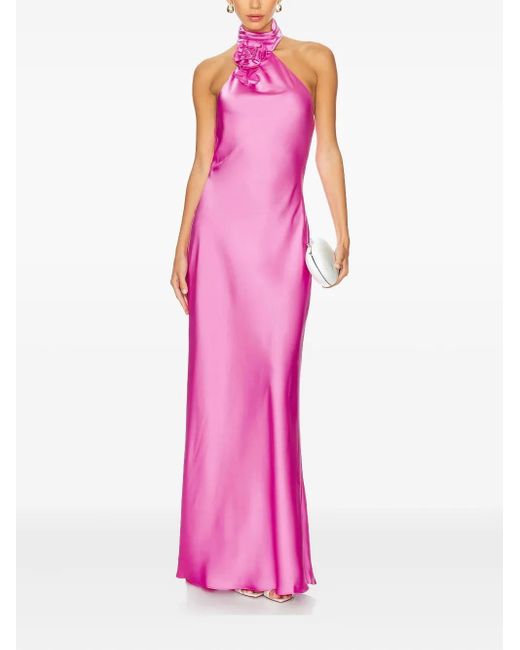 Abito Con Scollo All'Americana di Misha in Pink