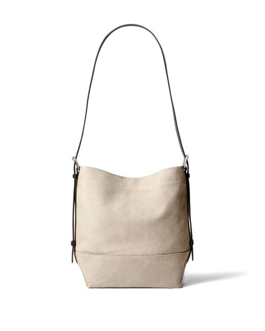 Lemaire White Small Belted Shoulder Bag