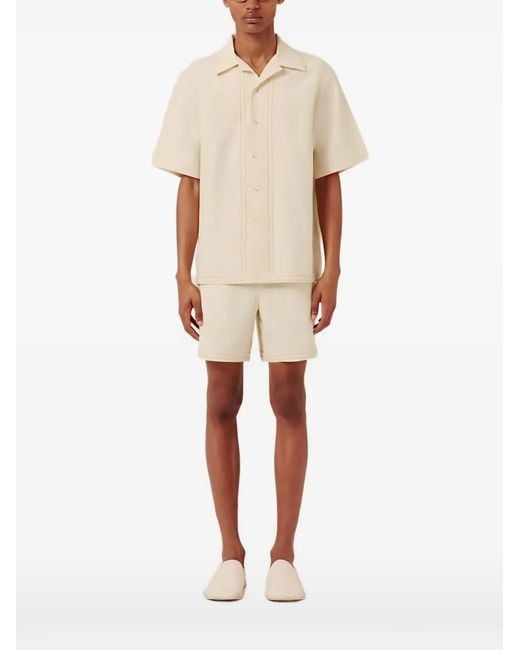 Commas Natural Short-Sleeves Shirt for men