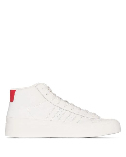 Adidas White X 424 Pro Model High Top Sneakers for men