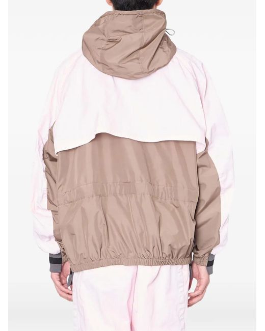 Kolor Pink Hooded Colourblock Jacket for men