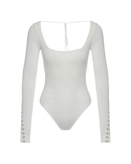 Anna October White Long-Sleeve Body