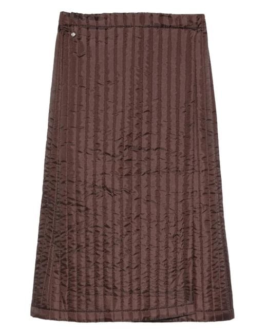 Bless Brown Nº08 Monpe Midi Skirt