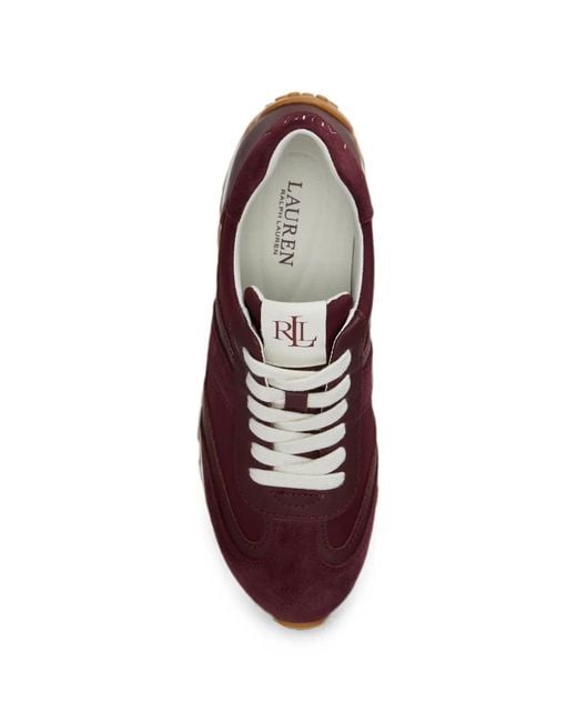 Ralph Lauren Purple Dani Color-Blocked Sneakers