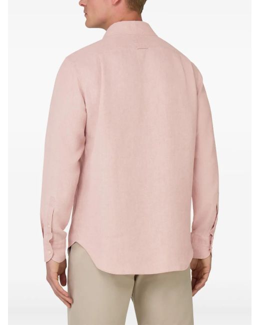 Camicia Taglio Regular di Boggi in Pink da Uomo
