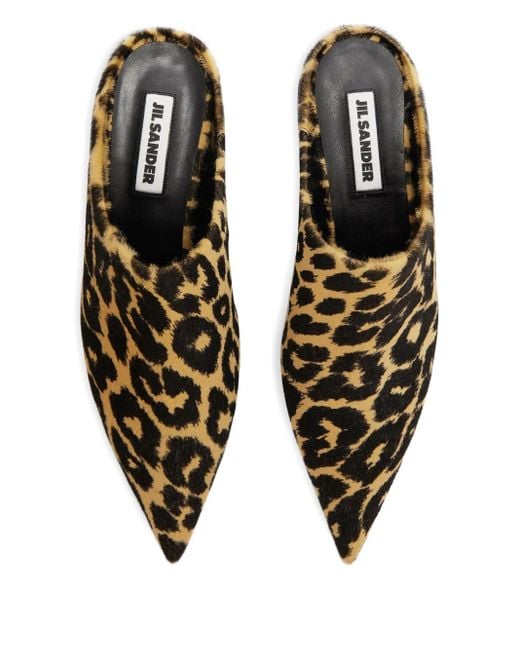 Jil Sander Brown Pointed "Mule"
