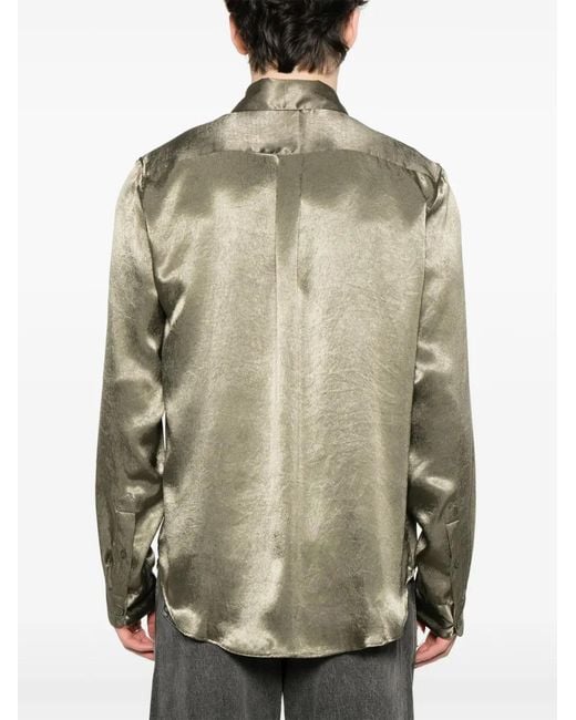 Martine Rose Natural Satin Shirt for men