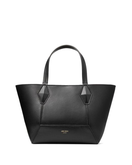 Jimmy Choo Black Small Diamond Tote Bag