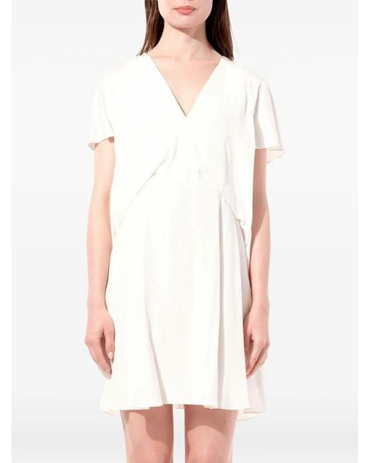 Balenciaga White Short-Sleeve Dress