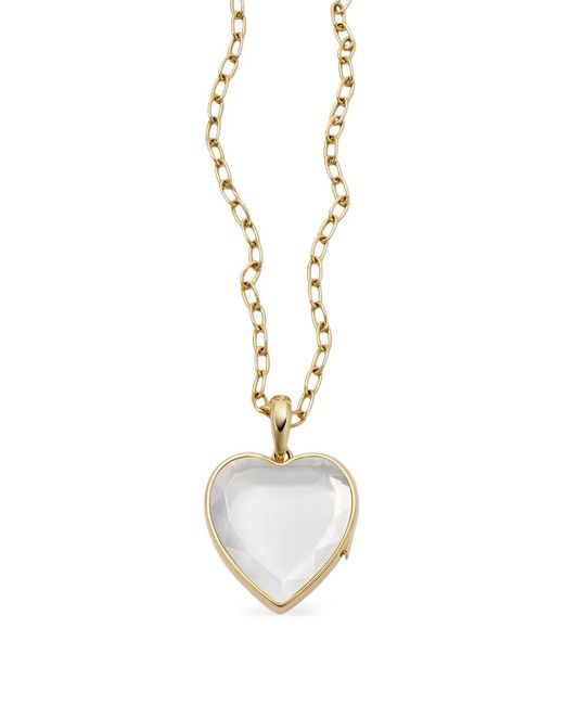 Loquet London Metallic 18K Large Heart Locket Necklace