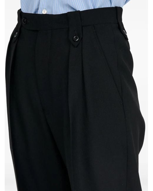 Maison Margiela Black Buttoned Trousers