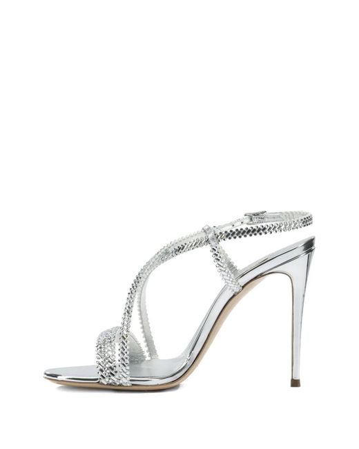 Casadei White Josephine Julia Sandals