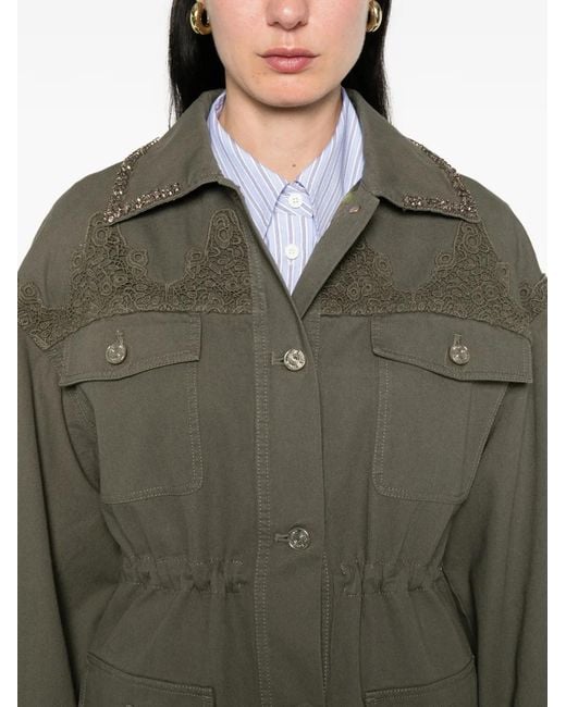 Liu Jo Brown Embellished Jacket