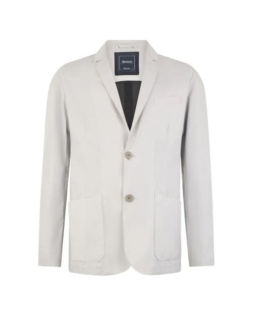 Herno Blazer Met Knoopsluiting in het White voor heren