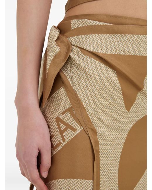 Copricostume Con Stampa di Ferragamo in Natural