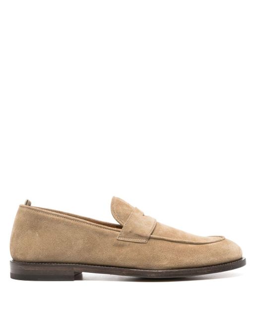 Officine Creative Natural Opera Suede Loafers for men