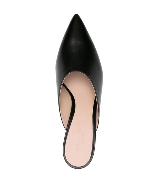 Scarosso Black Laura 60Mm Leather Mules