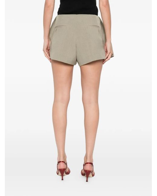 IRO Gray Souty Pleated Shorts