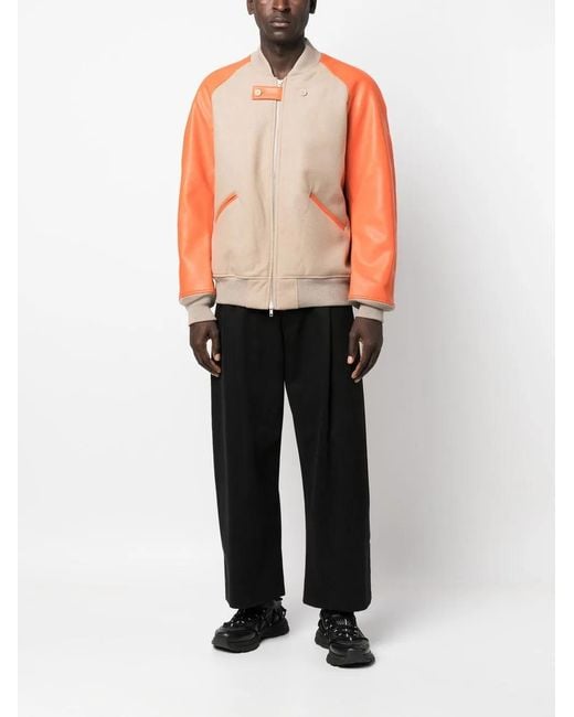 Y-3 Orange Classic Varsity Jacket for men