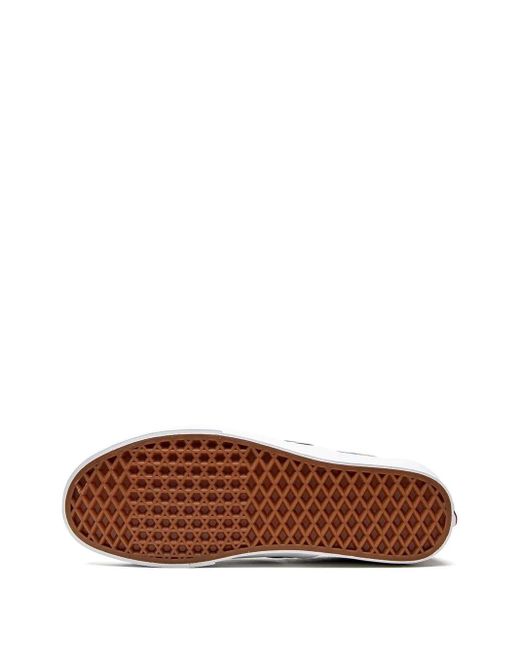 Vans Blue Classic Slip-On "Electric Flames" Sneakers