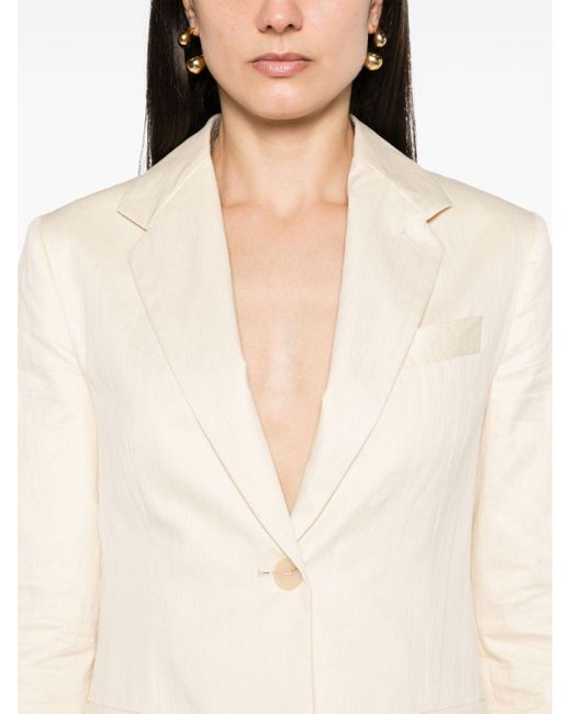 Tela Natural Abelia Single-breasted Blazer