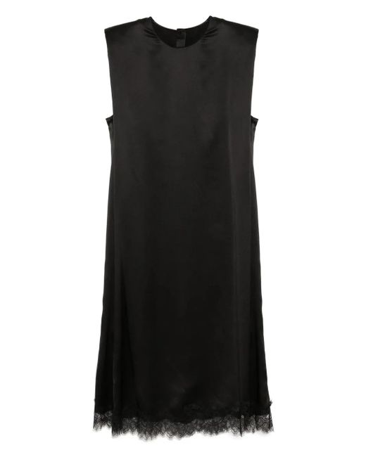 JNBY Black Lace-Trim Sleeveless Dress