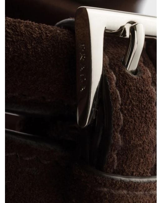 Prada Black Bonnie Suede Tote Bag for men